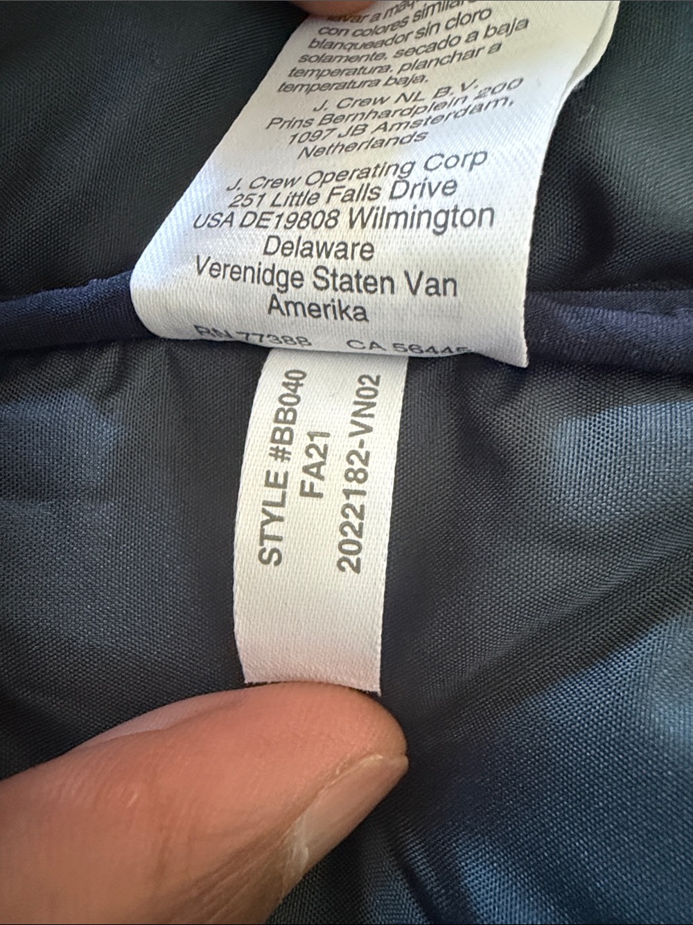 J.Crew Mens Eco Nordic Shirt Jacket Primaloft Navy Blue Puffer Workshirt Large - Picture 3 of 8